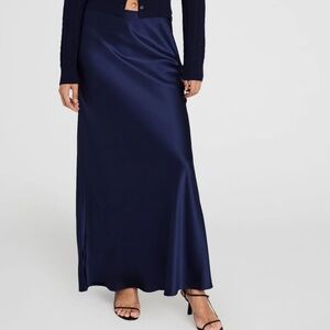 Club Monaco Silk Charmeuse Silk Skirt
